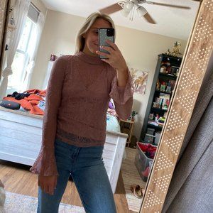 💖 3 for $35 Forever 21 Purple Lace Long Sleeve